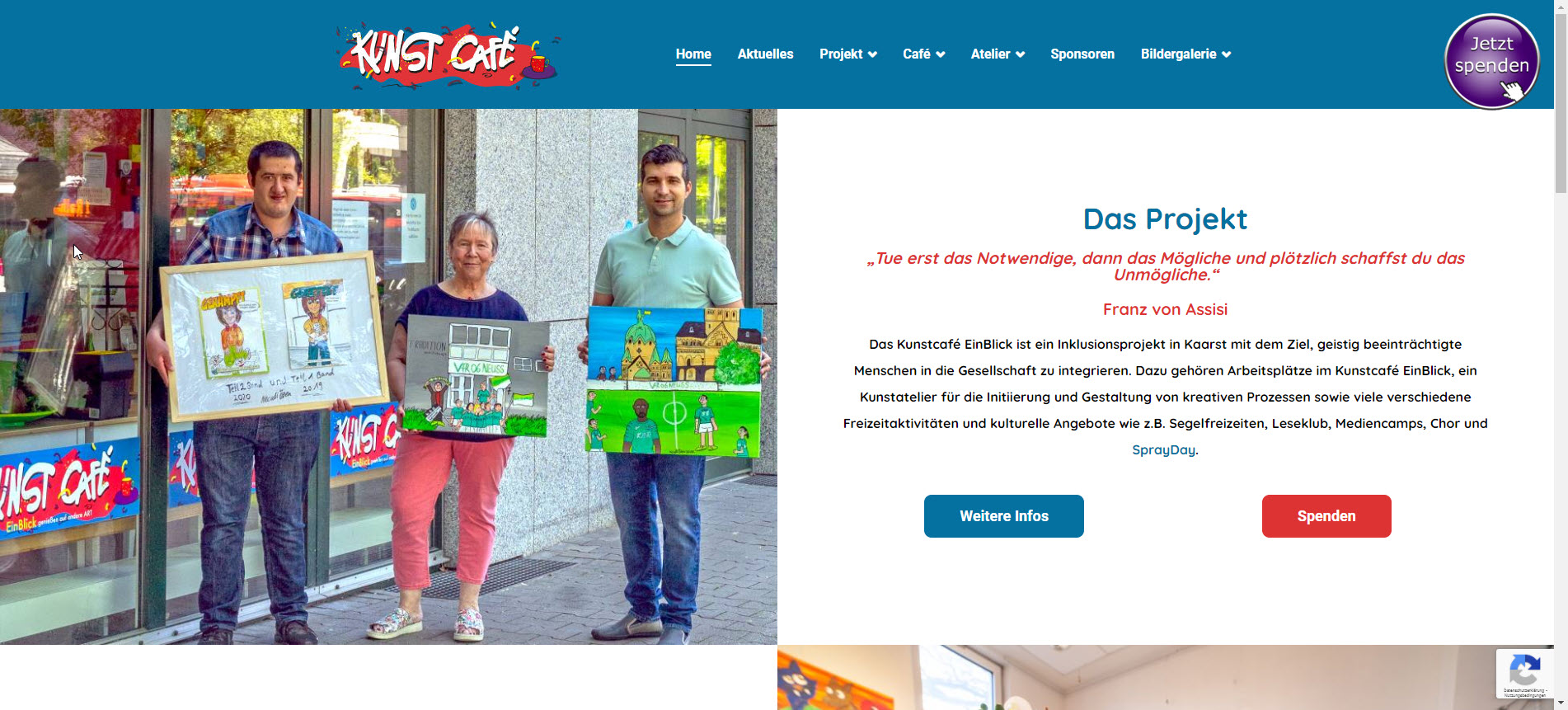 Screenshot Webseite einblick-kaarst.de 2021-10-16